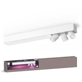 Luz de Techo Philips Hue Centris Bluetooth, 3 Focos GU10, Blanco y Color Ambiente, 3010 lm, 53.1W