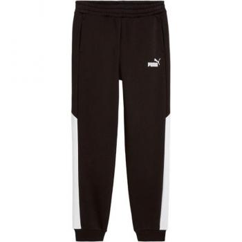 Pantalón Puma Power Colorblock Sweatpants para niño, color negro, talla 152