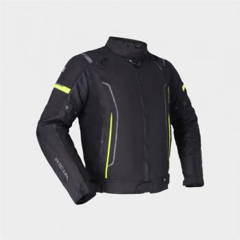 Richa Chaqueta de Moto Airstream 3 Textil Impermeable Amarillo Flúor-Negro