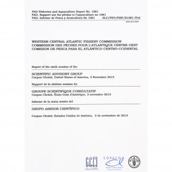 Report of the Sixth session of the Scientific Advisory Group, Corpus Christi, United States of America, 3 November 2013: Rapport de la sixième ... 2013