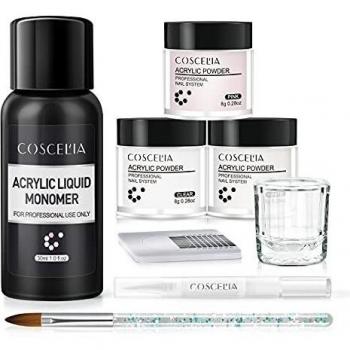 Acrilico Pintura Gel Acrilico Para Uñas Kit de Acrilico De Uñas Completo COSCELIA