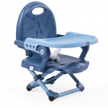 Chicco Pocket Snack - Elevador regulable en 3 alturas, 2 kg, color azul