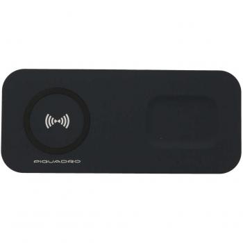 Piquadro Wireless Charging Base for iPhone and AirPods, Gray, unisex, Size: ONE SIZE