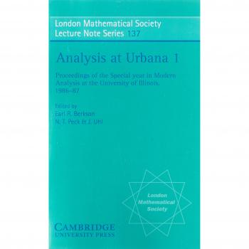 Análisis en Espacios de Funciones: Volumen 1 (Serie de Notas de Conferencias de la Sociedad Matemática de Londres)