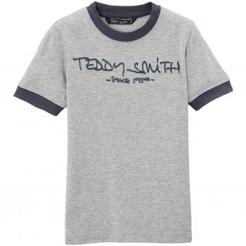 Teddy Smith TICLASS3 MC JR - Camiseta para niños, Grey - Gris