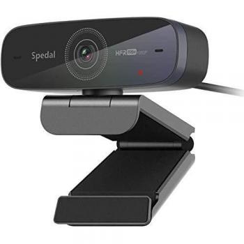 Spedal Webcam 1080P 60fps, Dos Micrófonos Estéreo, Enfoque Automático Streaming Cámara Web para Xbox OBS XSplit Skype, Compatible con Linux Mac OS Windows 10/8/7[Proporcionar Software]