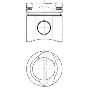Pistón KOLBENSCHMIDT 90583600 de alta calidad para motores