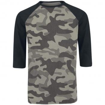 R.E.D. by EMP Fell In Love with The Game Manga Larga Camuflaje/Negro L