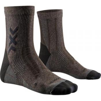 Calcetines X-Bionic Hike Perform Natural Ankle marrón - 35-38, Unisex adulto, color marrón/negro