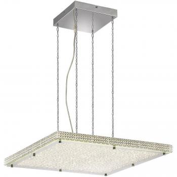 Suspensión Amelia 44W 4400lm LED 4000K Acero inoxidable / cristal