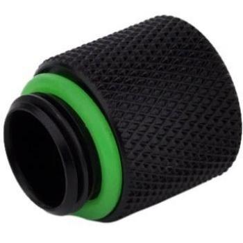 Bitspower G1/4 Male to Female Extender, 15mm Length, Matte Black