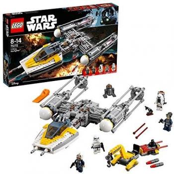 LEGO Star Wars - Y-Wing Starfighter, Juguete de Construcción de Nave Espacial para Recrear Aventuras de la Guerra de las Galaxias