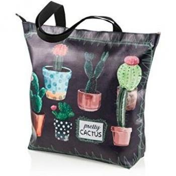 MONTEMAGGI Cactus Imprimir Bolso Shopper con Zip 33x9x38cm