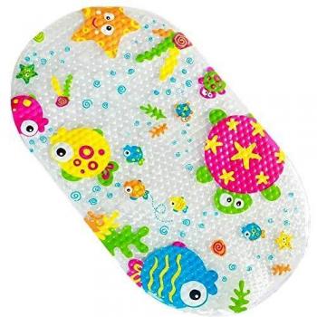 Afufu Alfombrilla Antideslizante Bañera, Alfombra Baño Infantil con Ventosas Fuertes, Seguridad Baño
