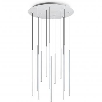 Lámpara colgante Ideal Lux Filo LED 12 luces blanco