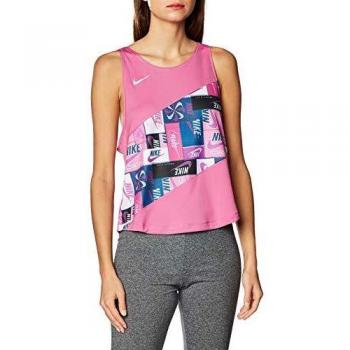 Nike W Nk Icnclsh Singlet Pr Tank Top, Mujer, Cosmic Fuchsia/Reflective silv, L