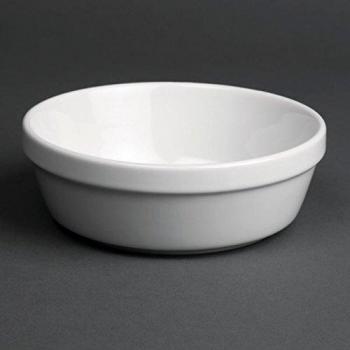 Platos de Gratin Redondos Blancos Ø 137 mm - Lote de 6 - Olympia