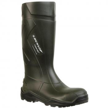 Botas de seguridad Dunlop Purofort+ S5, tamaño 48, alta caña, color verde