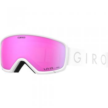 Máscara de esquí y snow de mujer Giro Millie blanco roto con lente VIVID Pink