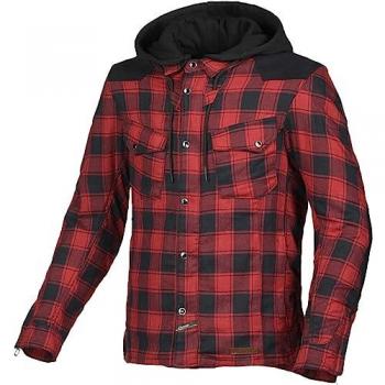 Chaqueta Textil de Moto Macna Inland Rojo-Negro XL Unisex