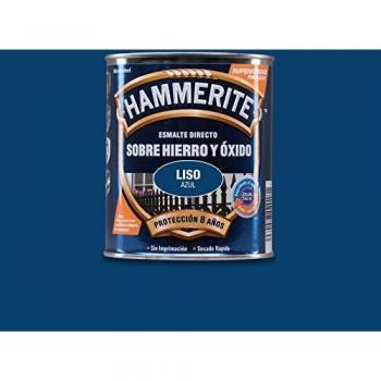 Hammerite Esmalte directo sobre hierro y óxido Liso Brillante Azul 750 ml