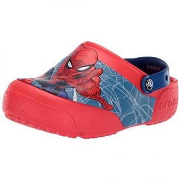 Crocs CrocsFL Spiderman LTS Clog K, Zuecos Unisex niño, Rojo