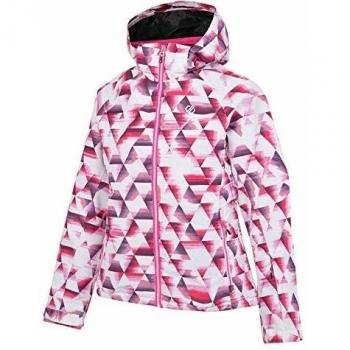 Dare 2b Chaqueta de esquí y Snowboard Impermeable y Transpirable con Aislamiento de Alto Loft con Falda de Nieve Fija y Capucha Plegable aislantes, Mujer, Rosa cibernética, 40