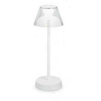 Lámpara de Sobremesa LED Ideal Lux Lolita TL Blanca 7W 450lm 3000K IP44 Ricaricable