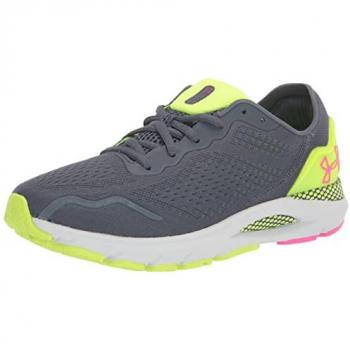 Under Armour Zapatillas de Running HOVR Sonic 6 para Hombre, Rendimiento técnico, Color 400 Downpour Gray Lime Surge Rebel Rosa, Talla 40.5 EU