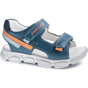 Sandalias de piel para niños, marca Pablosky, en azul