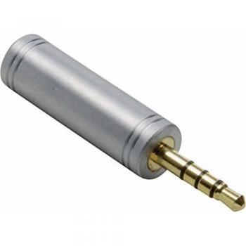 Adaptador de Audio Klinke 3.5 mm Estéreo Oro (Macho a Hembra)