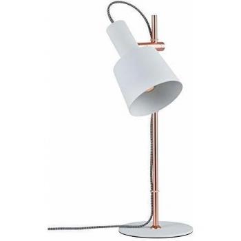 Lámpara de mesa Paulmann Neordic Haldar E14 20W Blanco/Cobre Mate