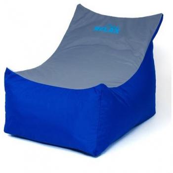 Sako Bolsa Pouffe Tron Azul-Gris XXL 140 x 90 cm