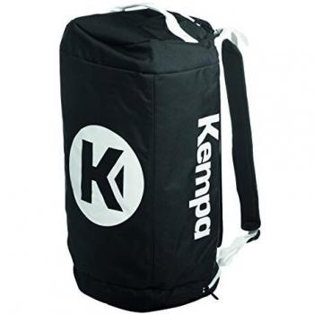 Kempa K-Line (40L) Bolsa Deportiva, Negro/Blanco, 45 cm