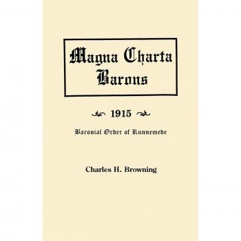 Barones de la Carta Magna, 1915. Orden Baronial de Runnemede y Sus Descendientes