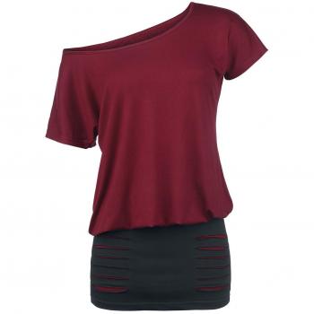 R.E.D. by EMP Hold Loosely Vestido burdeos/negro S