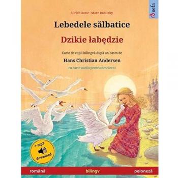 Libro bilingüe de cuentos para niños Cisnes Salvajes (rumano-polaco)