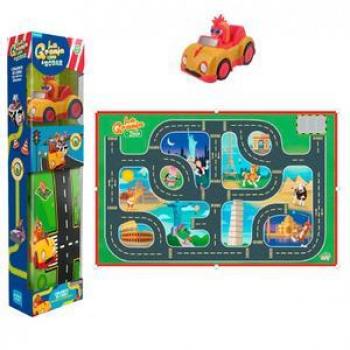Set Vehículo y Alfombra La Granja de Zenón Bandai AR84920 - Incluye vehículos tamaño reducido y accesorios
