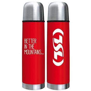 Botella termo TSL Outdoor Isotherm Flask BITM 1L rojo - Cantimplora de 1 litro, color rojo, fabricada por TSL Outdoor, diseñada para mantener la temperatura de líquidos