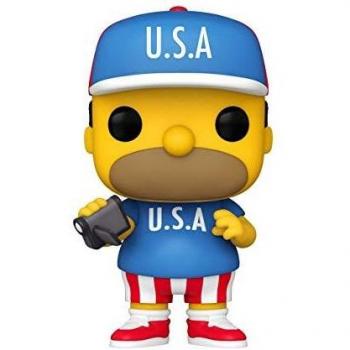Funko- Pop Animation The Simpsons USA Homer Juguete coleccionable, Multicolor