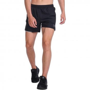 2XU Aero 5 Shorts, Black/Silver Reflective, XL, Male