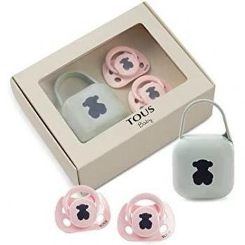TOUS BABY - Set 2 chupetes y portachupetes Baby TOUS. Chupetes fisiológicos para tu bebé