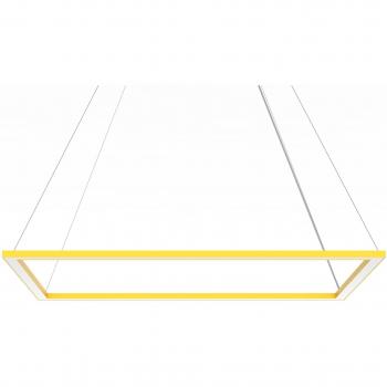 Lámpara de suelo Lumicom con tira LED 58W/m, 3000K, metal amarillo, 60x90cm