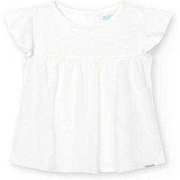 Camiseta de niña Boboli 100% algodón manga corta cierre trasero