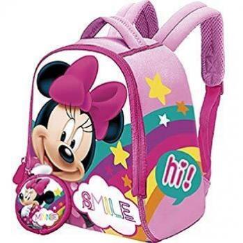 Minnie Mochila Neopreno + Monedero 22x18 cm