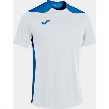Joma Championship VI Men's Short Sleeve T-Shirt - White/Royal