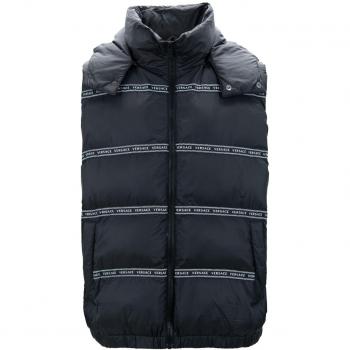 Versace Black Polyester Vest - IT50 | L Black