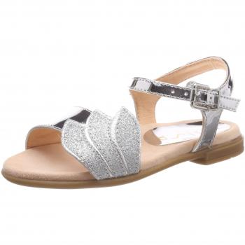Unisa Lindo_SP, Sandalias con Punta Abierta para Niñas, Plateado Silver, 36 EU