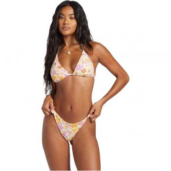 Top de bikini de mujer Billabong Sungazers blanco naranja - XL