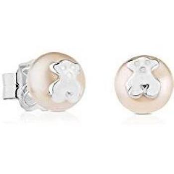 TOUS Bear - Pendientes de Plata sobre Perlas Cultivadas 0,6 cm